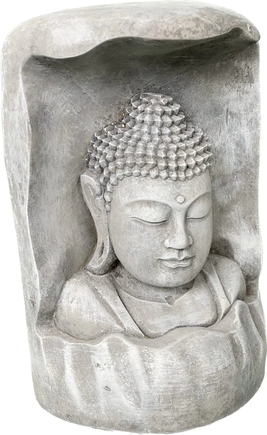  Product image 8 of the product “Anwar - Buddha Bust, relief cut out of tree, 28,5cm H | cast stone ”